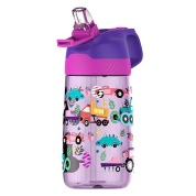Детская бутылка для воды с носиком 450 мл FJbottle KJ-YY450 фиолетовая машина