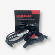 Набор электрододержатель сварочный с кабелем 5м и зажим массы с кабелем 3м RODEO, 500А, 25кв.мм, DX50, медные зажимы WTG52550