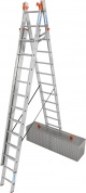 KRAUSE Трехсекционная универсальная лестница с дополнительной функцией Tribilo+, 3x12, MONTO