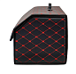 Ящик в багажник автомобиля, кофр (органайзер), размер L, черный-красный TR-L-BR