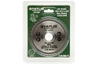 Пильный диск (110х22.2 мм; 40Т) для CP 110 U STATUS 04080401