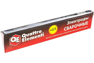 Электрод сварочный рутиловый (2.5 мм; 0.9 кг) QUATTRO ELEMENTI 770-421