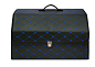 Ящик в багажник автомобиля, кофр (органайзер), размер M, черный-синий TR-M-BBlue